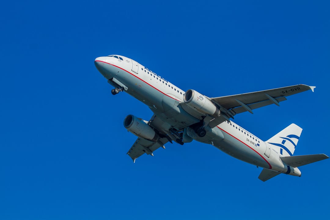 Aegean Airbus Charter Taking off